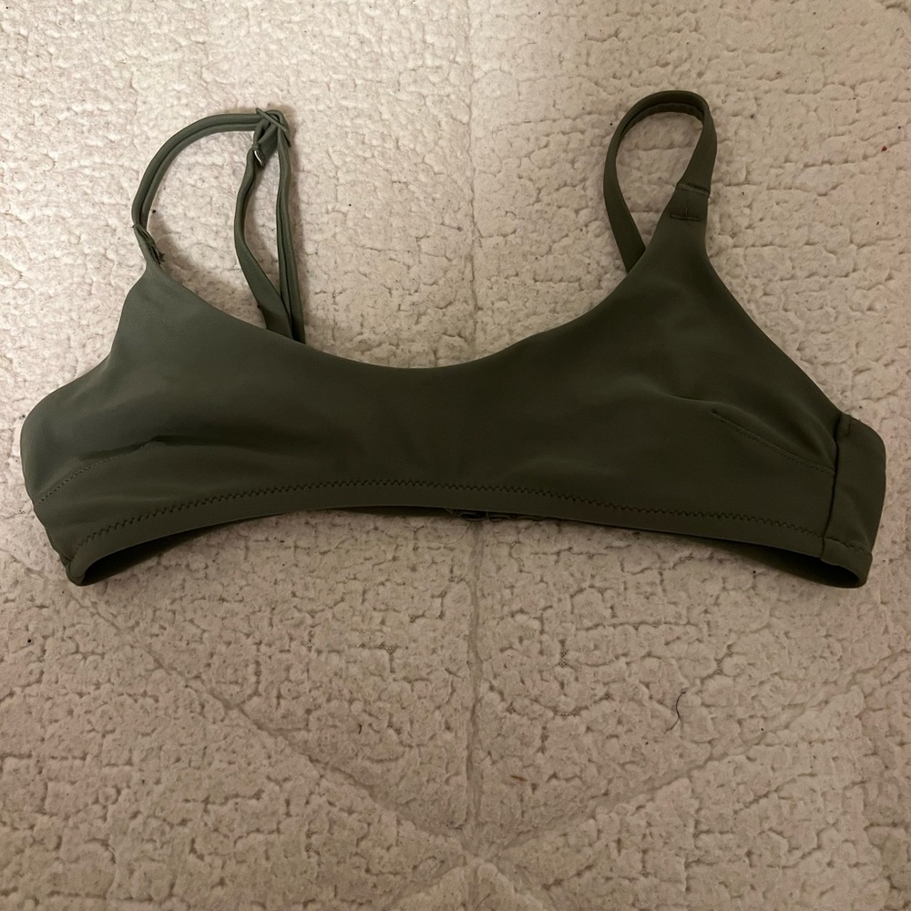 Aerie bikini top navy green, brand-new